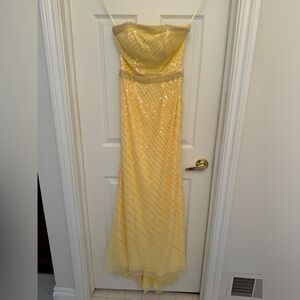 Sean Collection Beaded Yellow Dress - XS